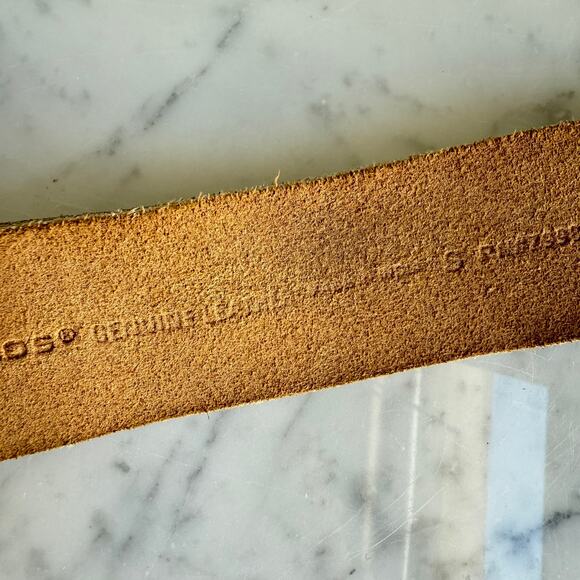 Chico’s Genuine Leather Snakeskin Print Belt Oval Buckle Size Small - Picture 6 of 7